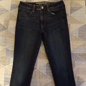 High rise AE skinny jeggings super stretch